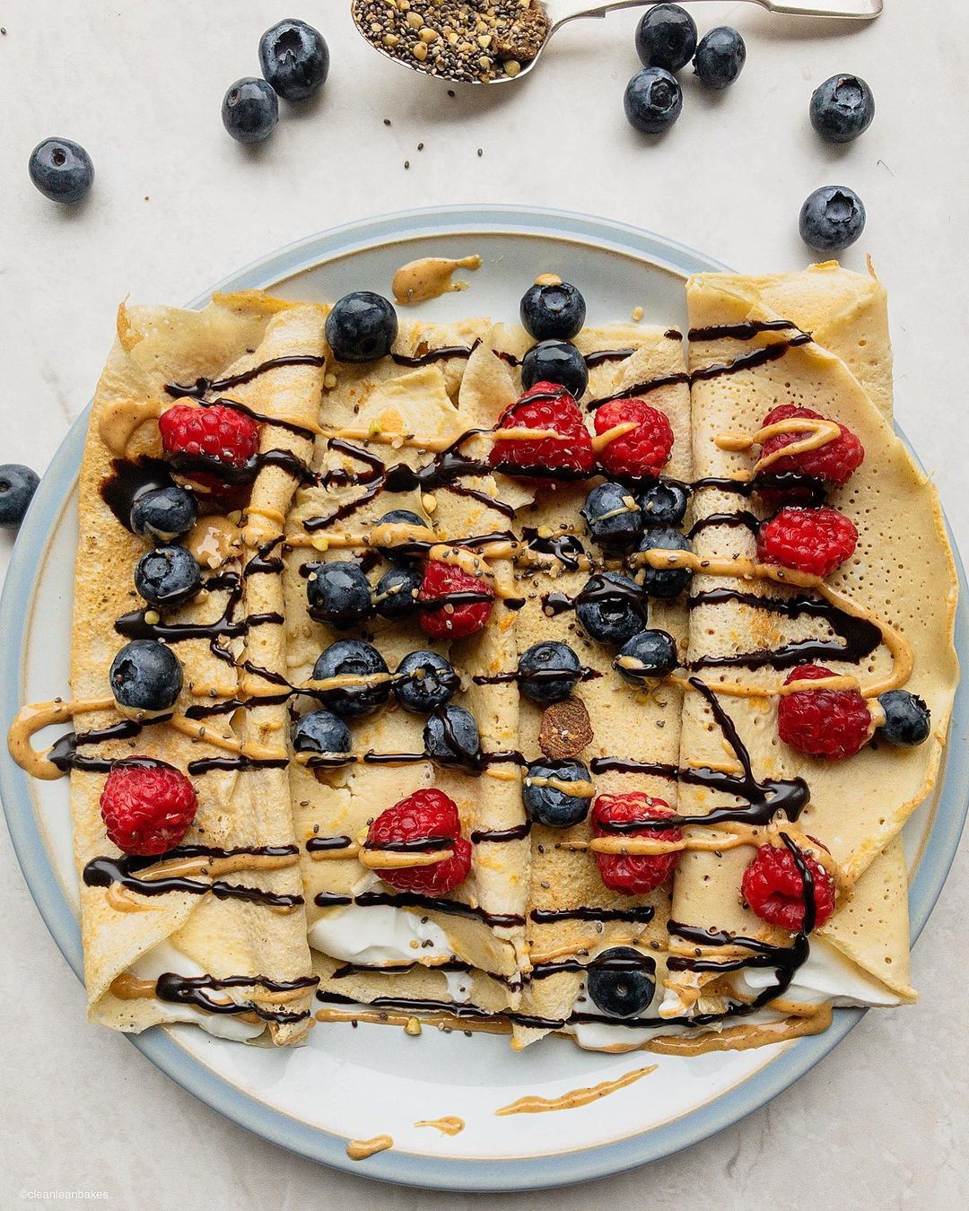 Buckwheat Crepes with Berries and Yogurt