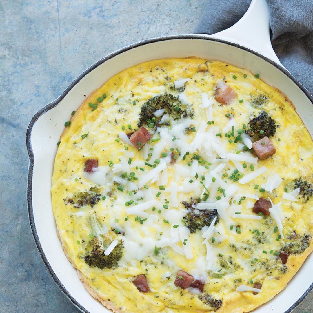 Broccoli Ham and Cheese Frittata