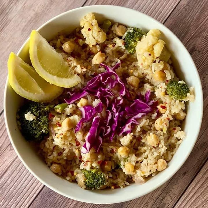 Chickpeas and Veggie Rice