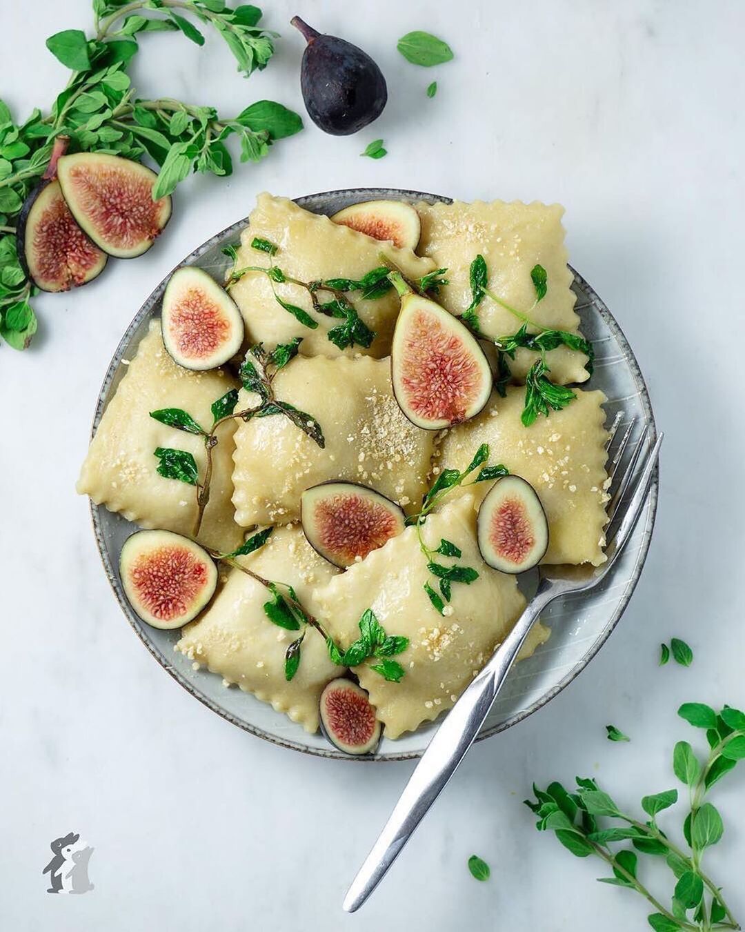 Vegan Tofu Ricotta Butternut Squash Ravioli with Browned Butter