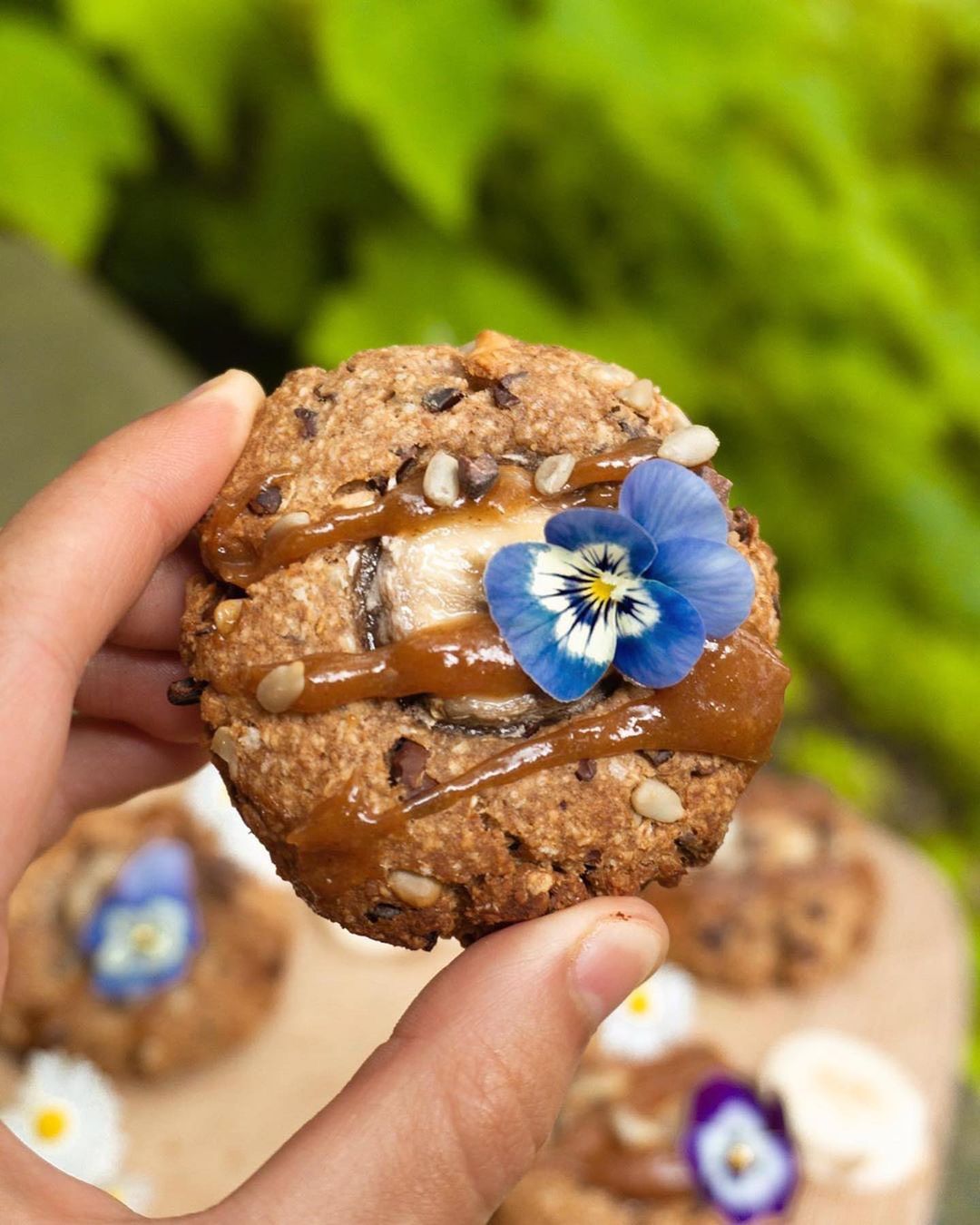 Chunky Monkey Cookies with Banana and Chocolate