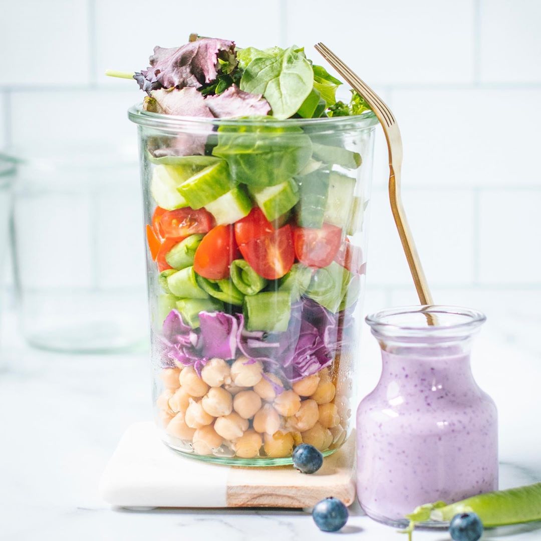 Creamy Blueberry Hemp Vinaigrette for Salads