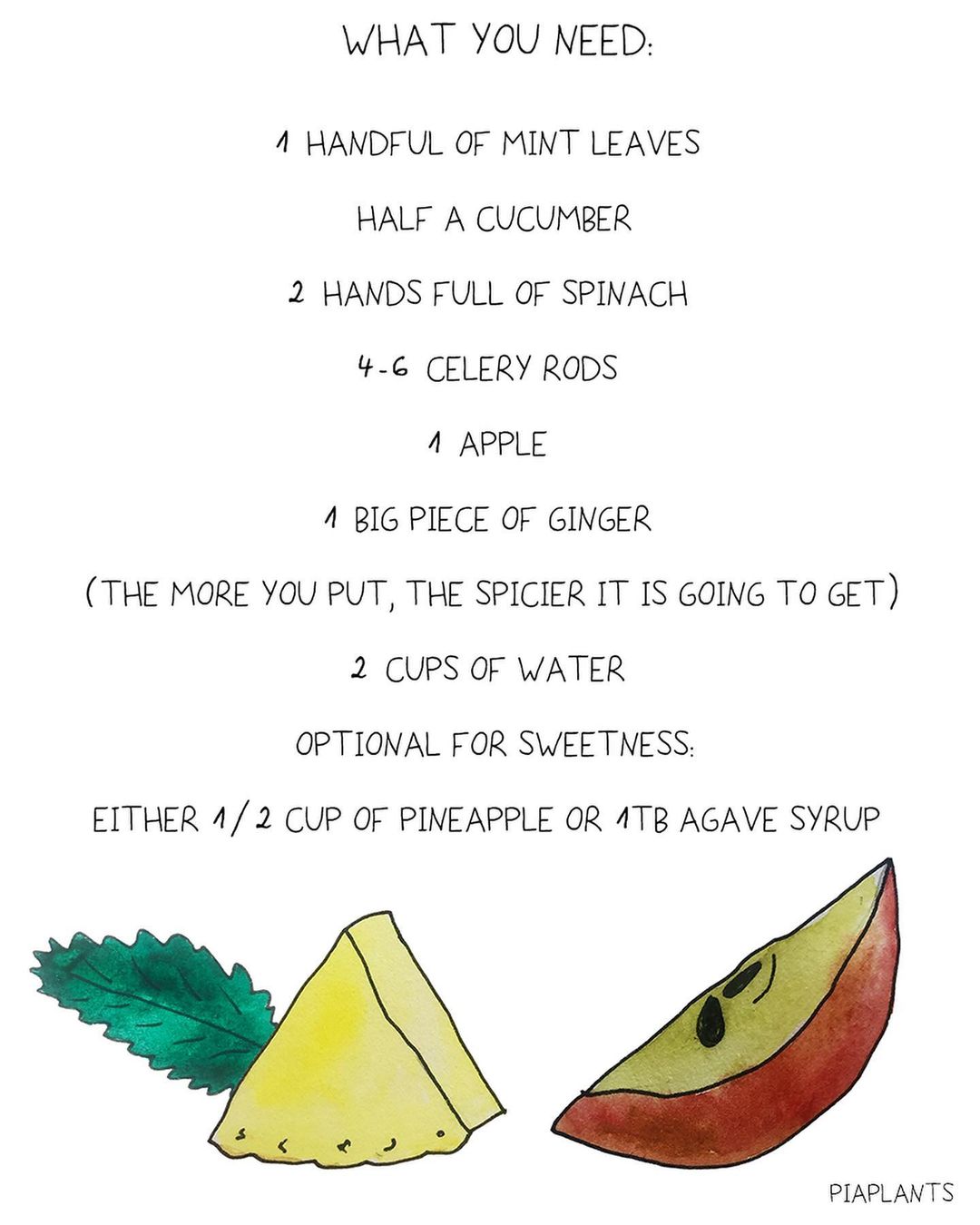 Everyday Fresh Green Juice with Ginger and Apple