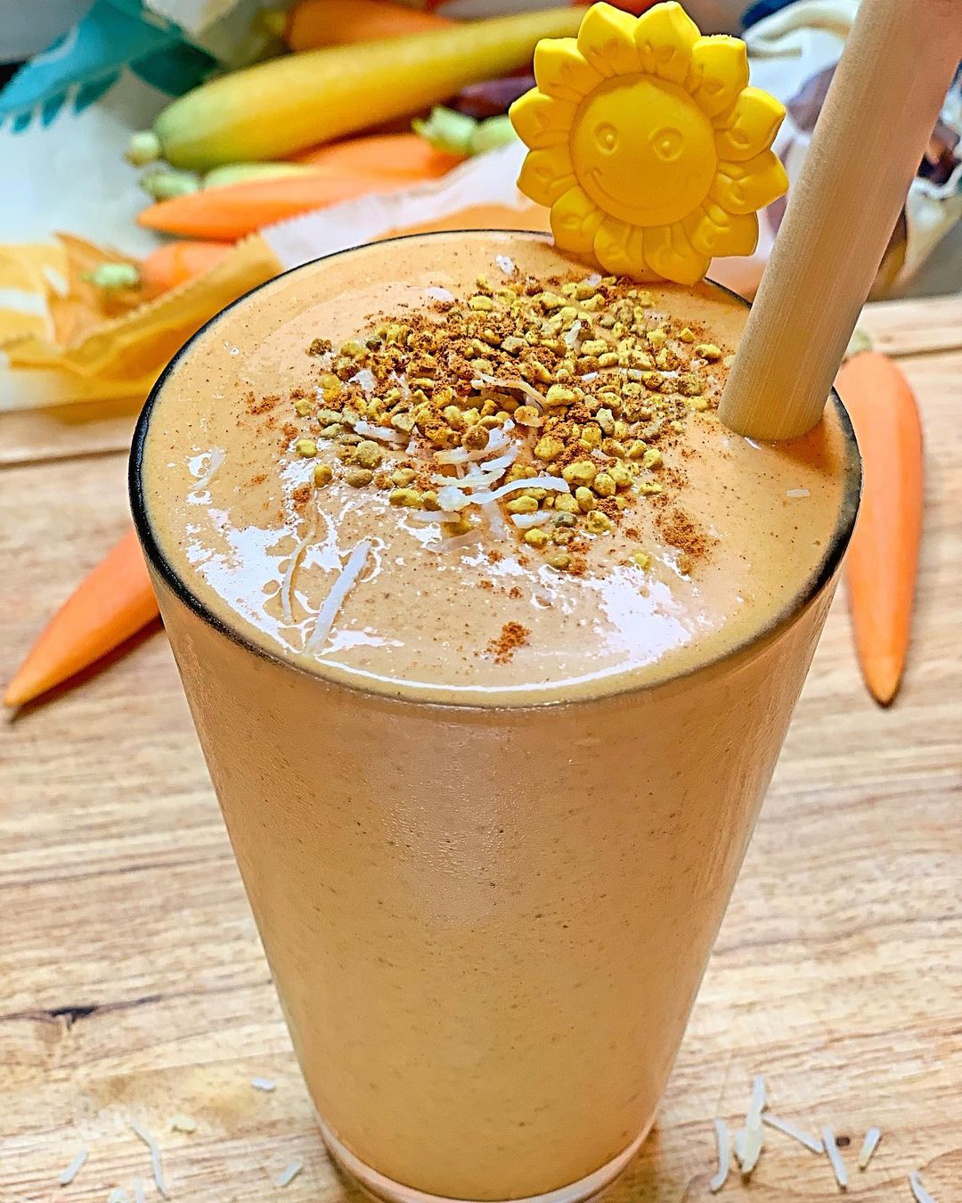 Healthy Vegan Carrot Cake Smoothie