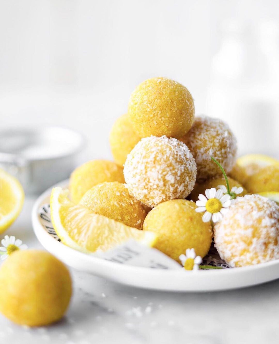 Vegan Gluten-Free Lemon Coconut Bliss Balls