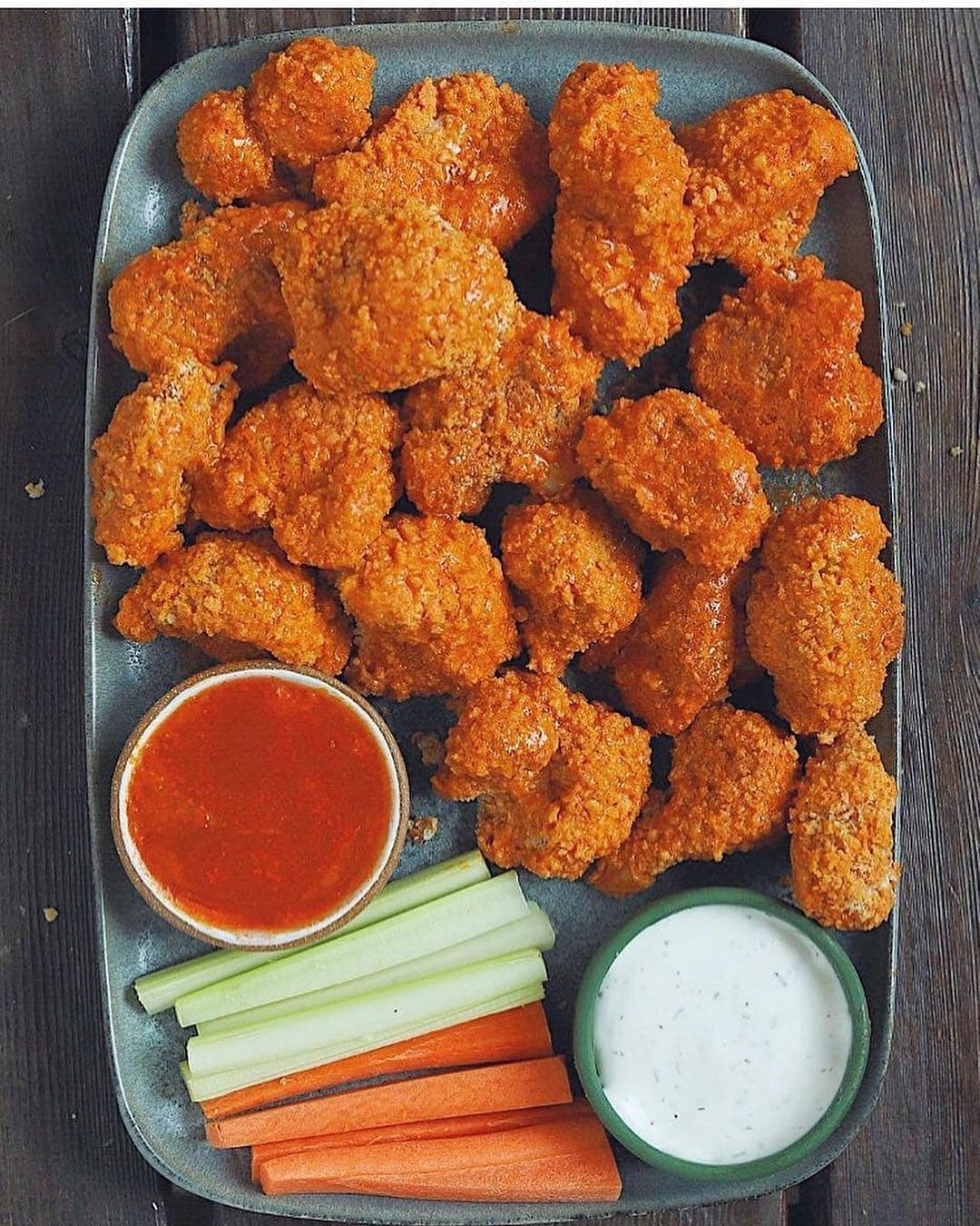 Baked Buffalo Cauliflower Bites