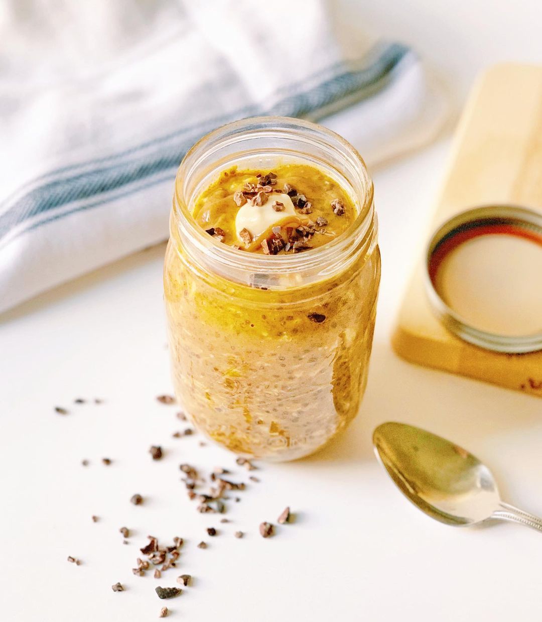 Pumpkin Pie Inspired Overnight Oats Treat