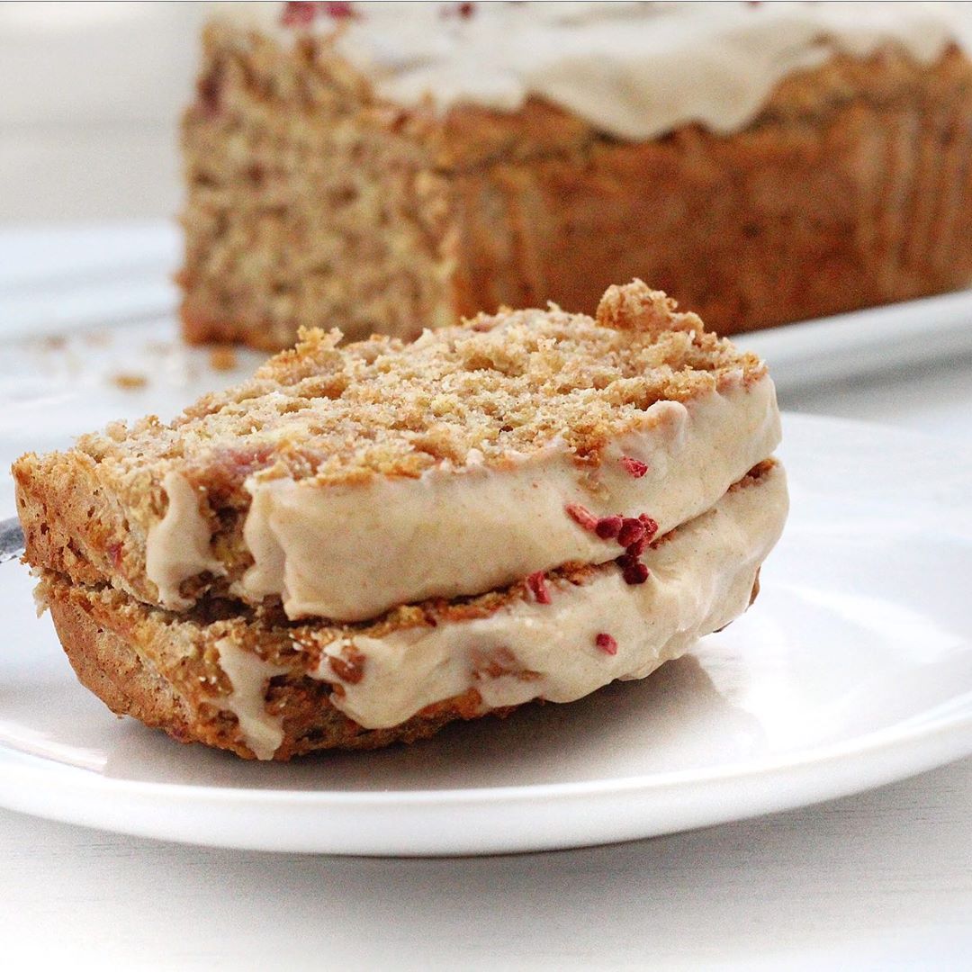 Vanilla Cinnamon Bread with Cashew Icing