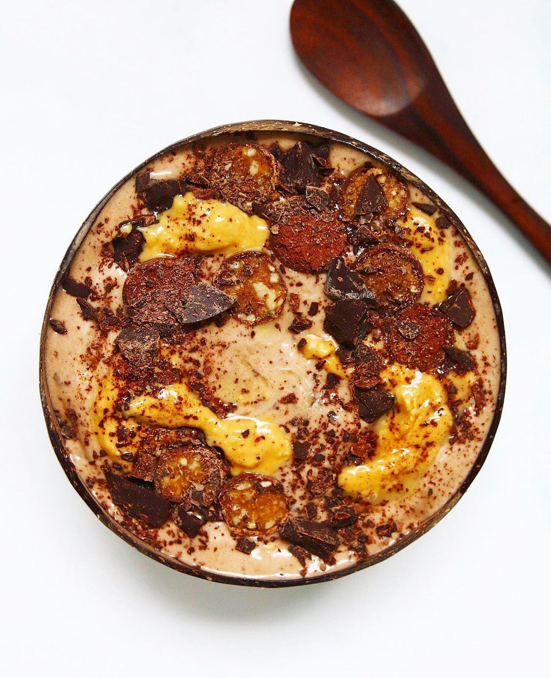 Vegan Banana Cacao Peanut Butter Smoothie