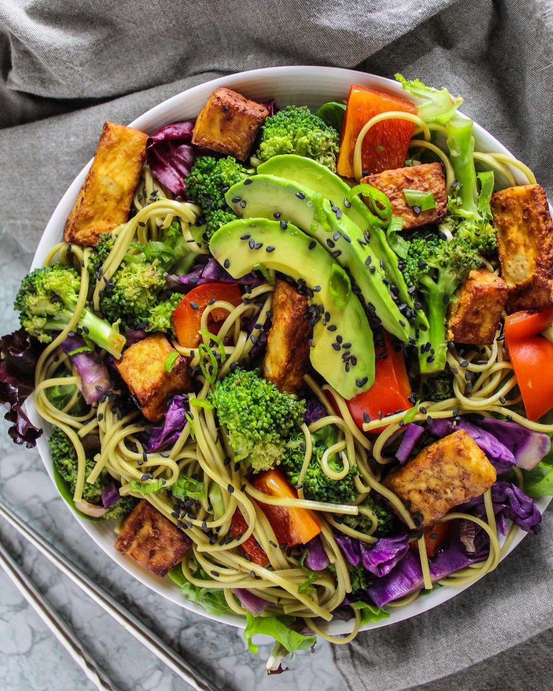 Chili Garlic Baked Tofu