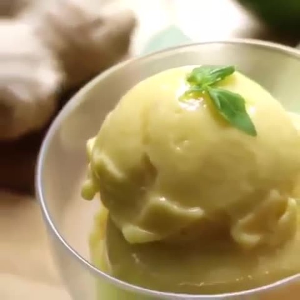 Mango Ginger Nice Cream