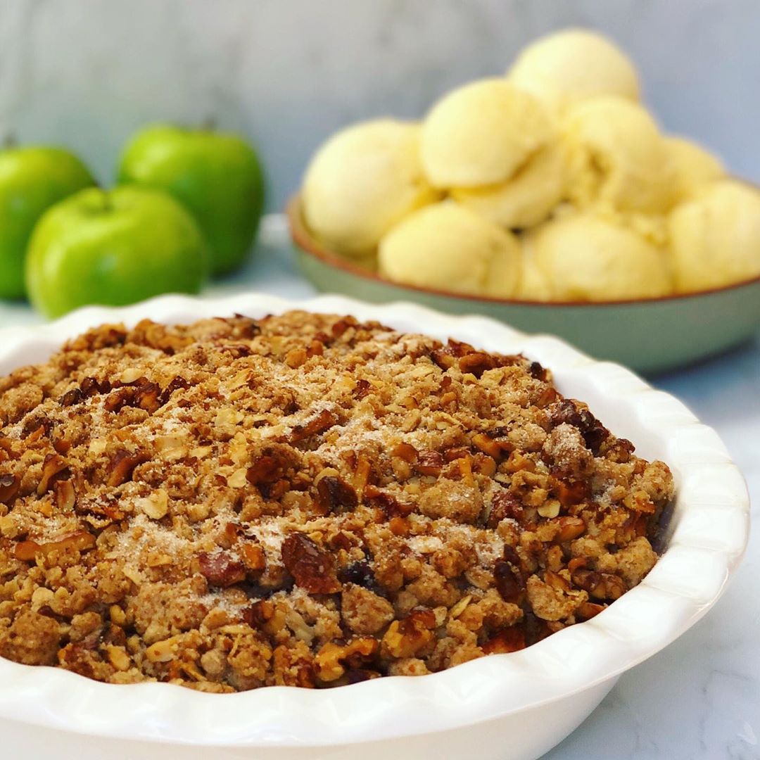 Apple and Walnut Crumble with Extra Magic