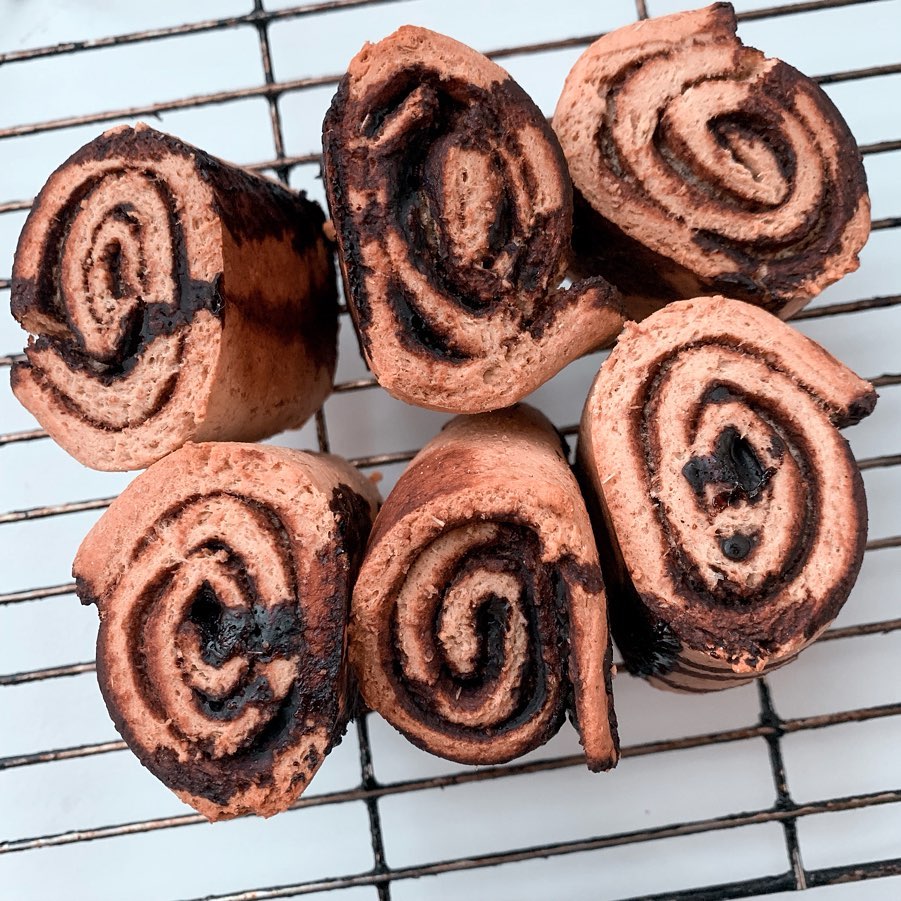 Homemade Chocolate Caramel Swirls