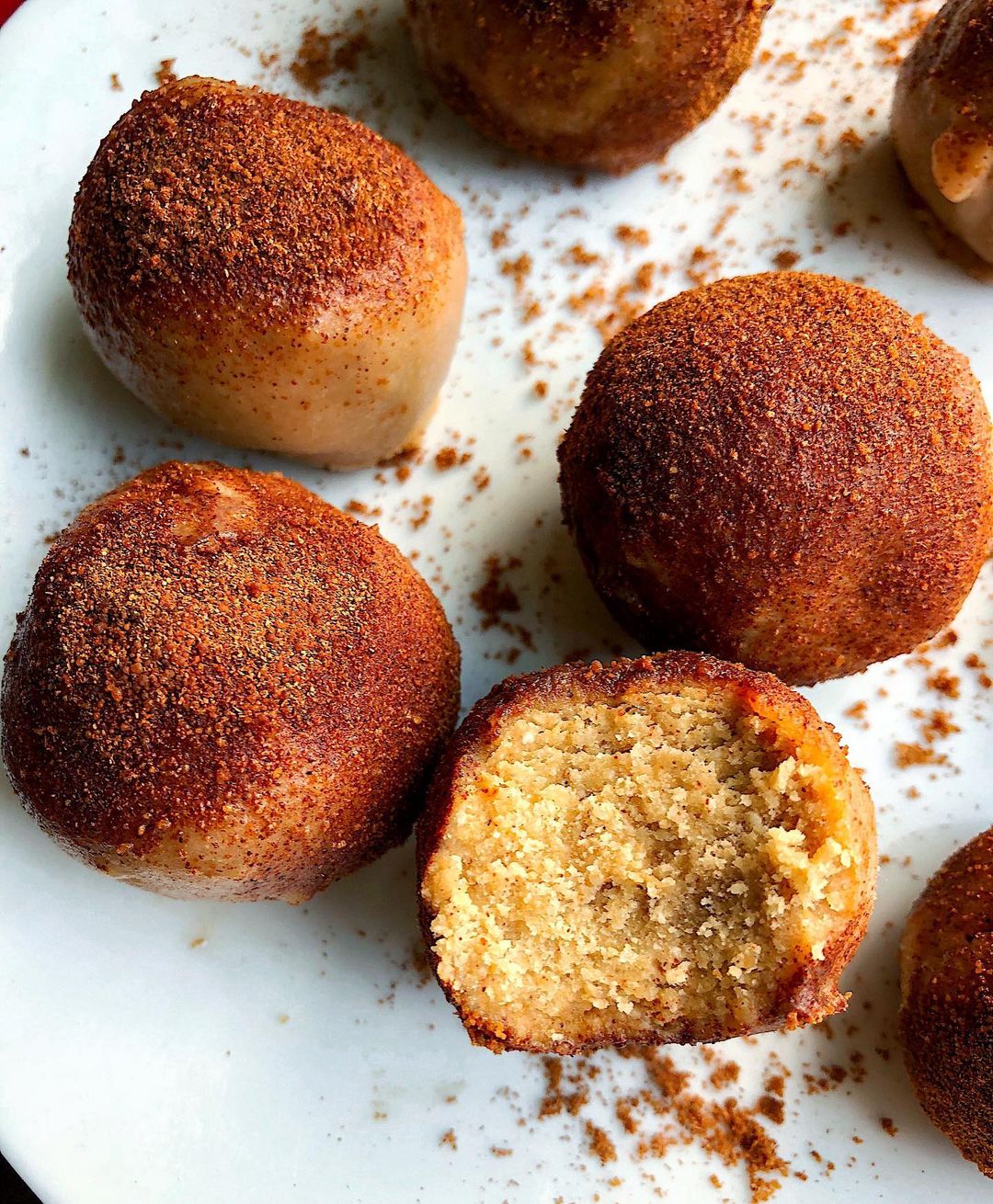 No Bake Snickerdoodle Donut Holes