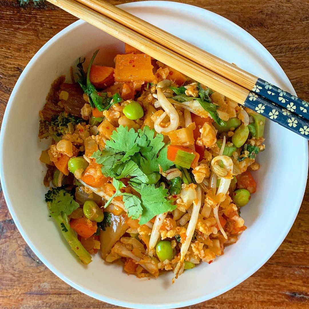 Kimchi Cauliflower Fried Rice