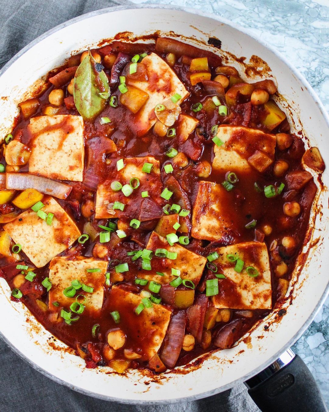 Vegan Shakshouka with Tofu and Chickpeas