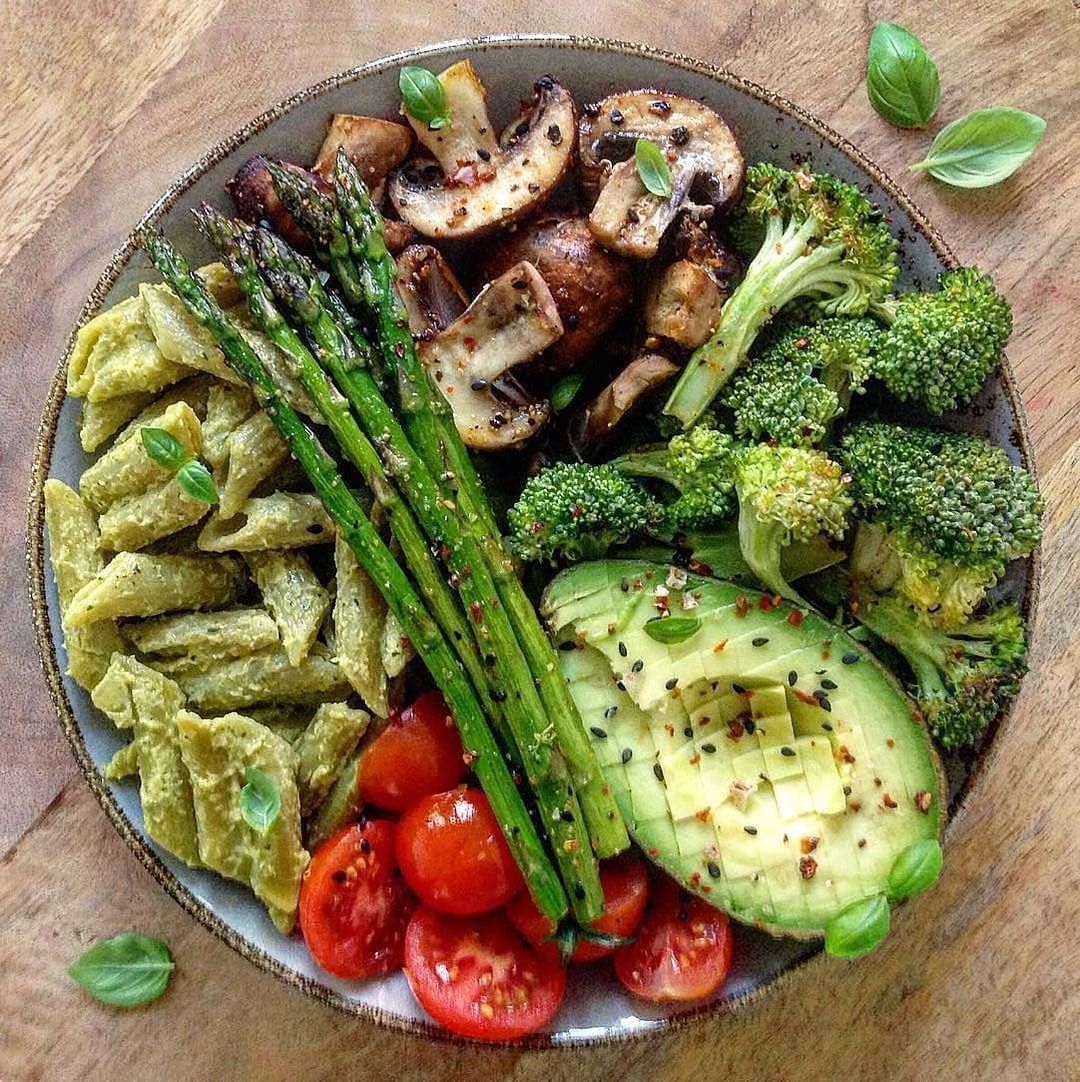 Loaded Vegan Bowl with Pesto and Veggies