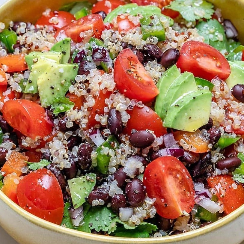 Black Bean Quinoa Chopped Salad