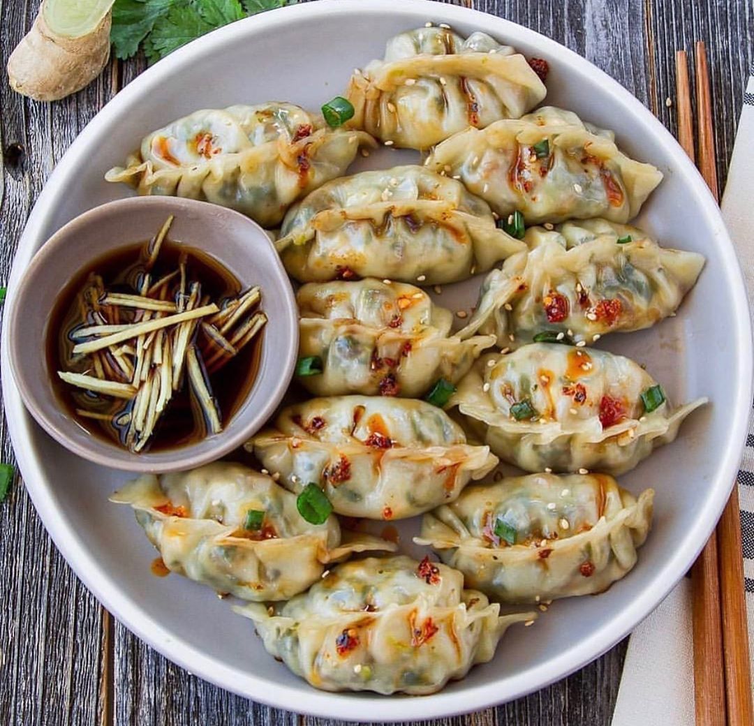 Tofu and Bok Choy Potstickers