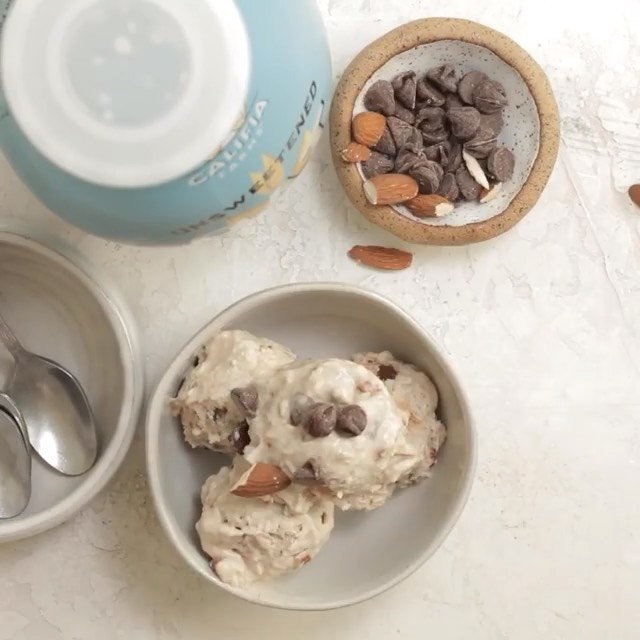Almond Joy Banana Ice Cream