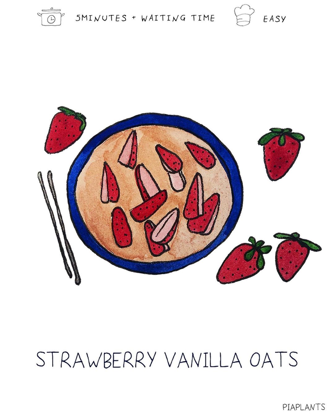 Strawberry Vanilla Oats