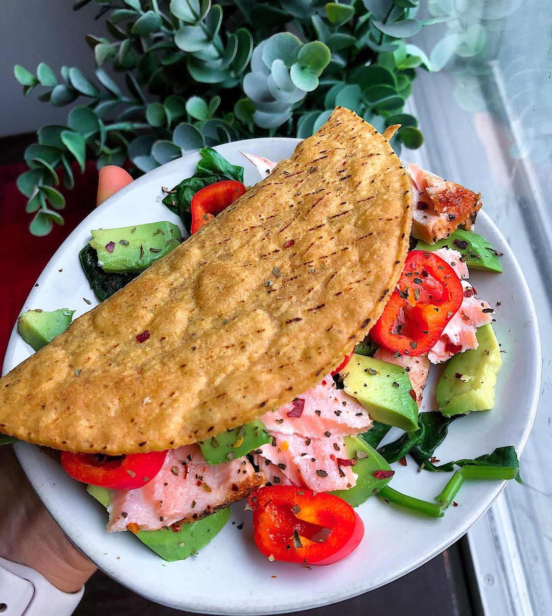 Paleo Salmon Tacos with Avocado