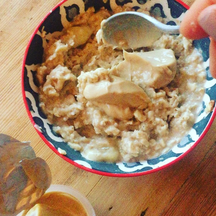 Banoffee Inspired Overnight Oats