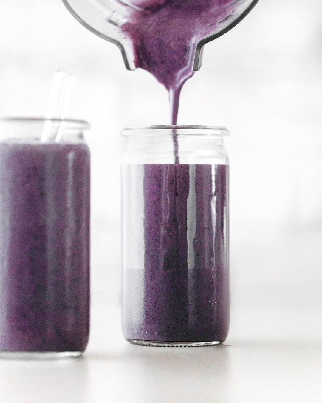 Vegan Blueberry Almond Butter Smoothie