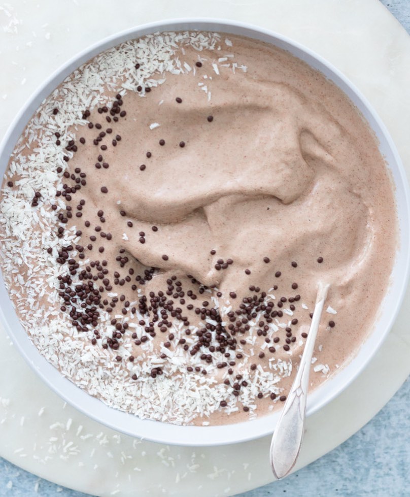Plant-Based Dark Chocolate Smoothie Bowl