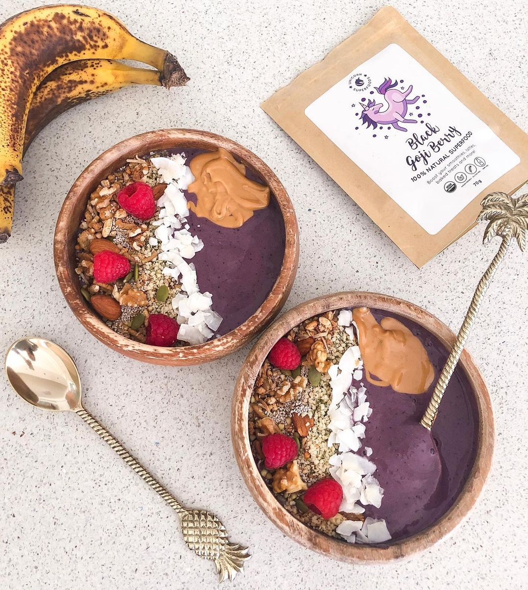 Black Goji Smoothie Bowls