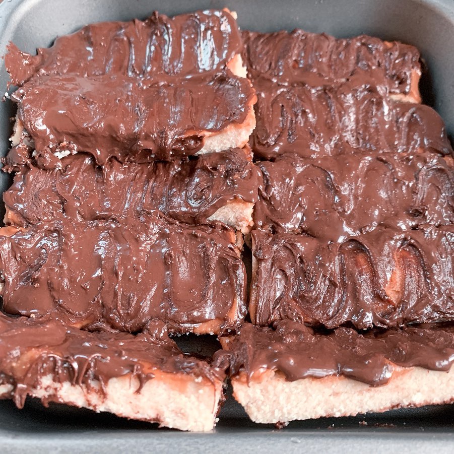 Homemade Vegan Twix Protein Bars