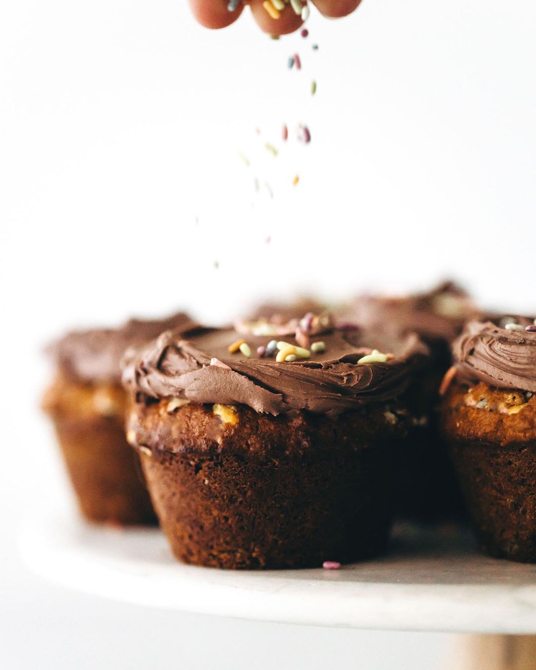 Cupcake with Frosting and Sprinkles
