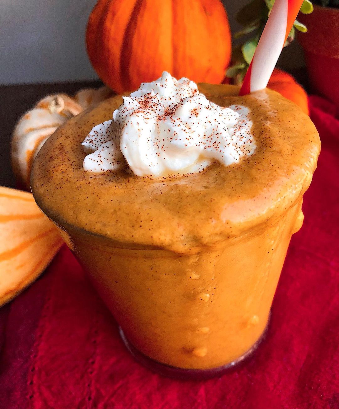Creamy Pumpkin Pie Smoothie with Fall Spices