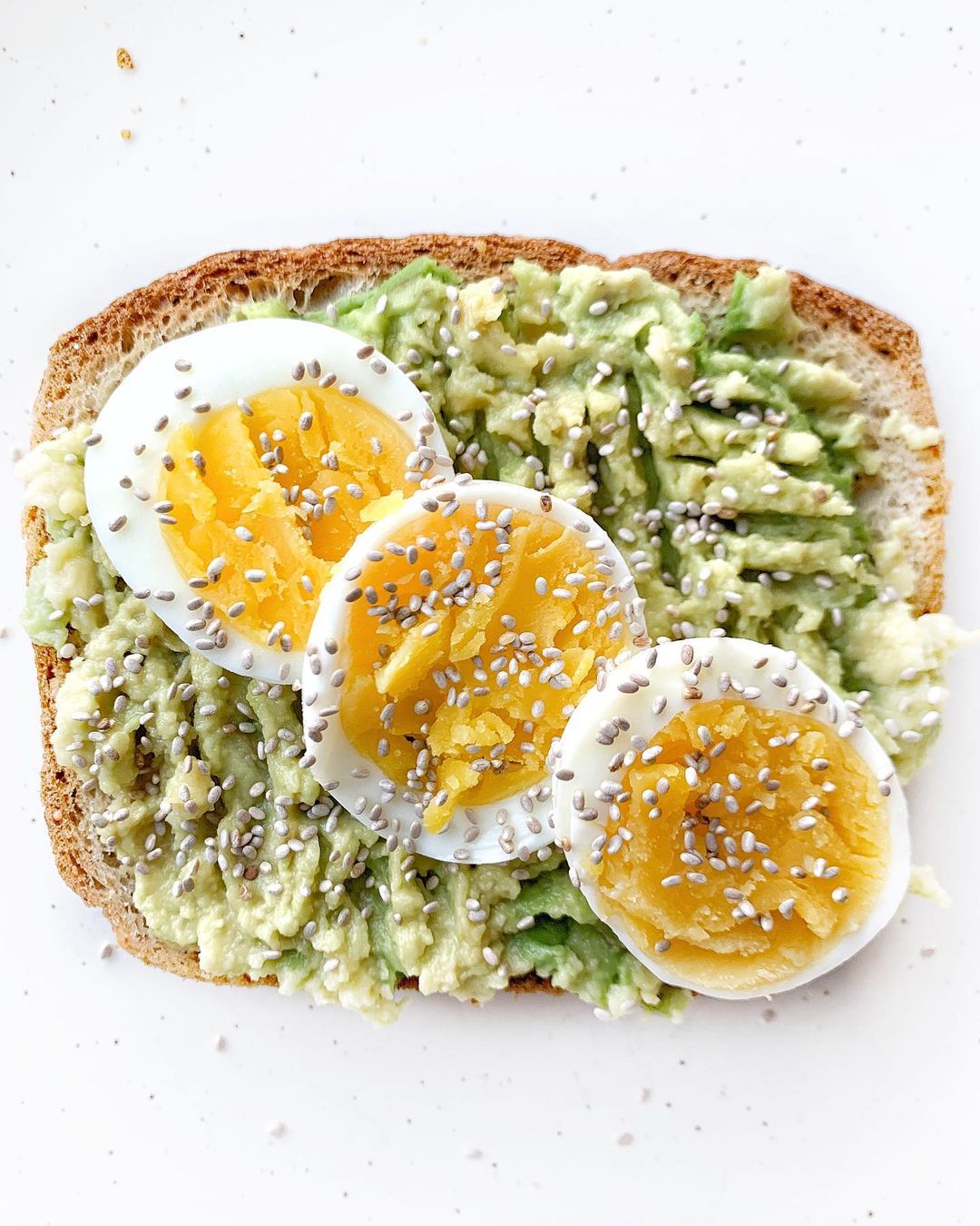 Avocado Toast with Chia Seeds and Egg