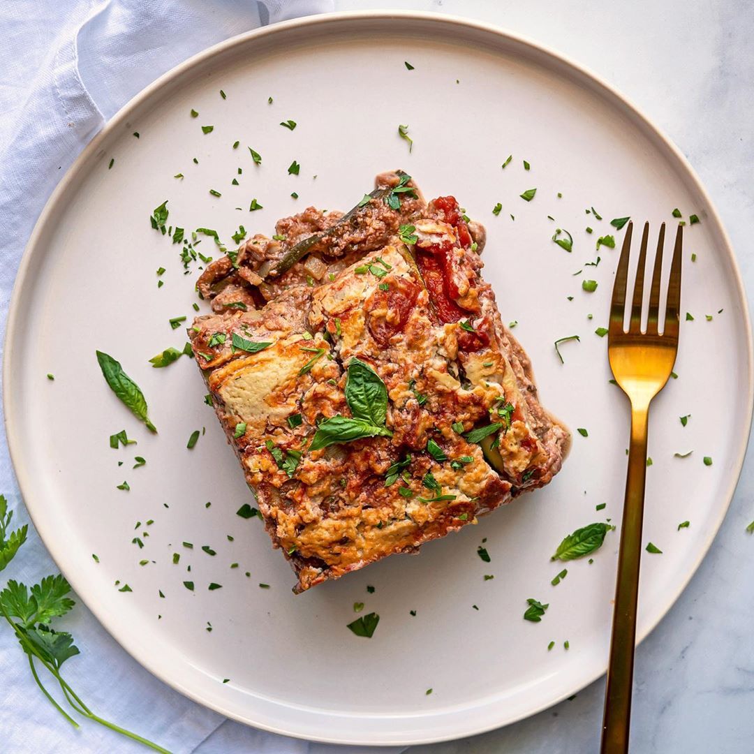 Vegan Zucchini Lasagna with Nut Fillings