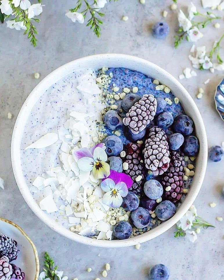 Chia Seed Pudding with Fruits and Nuts