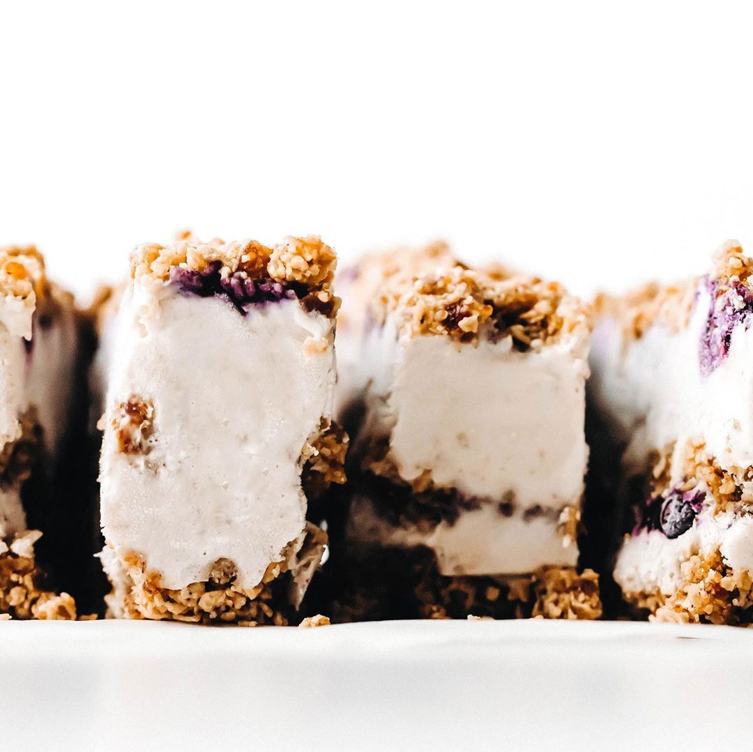 Vegan Blueberry Crunch Icebox Cake
