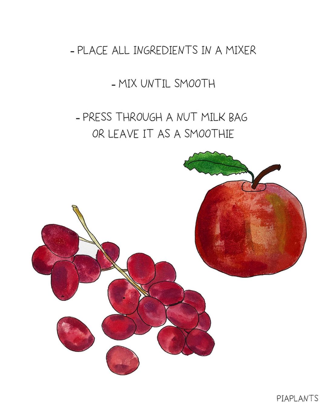 Vibrant Red Fruit and Ginger Juice