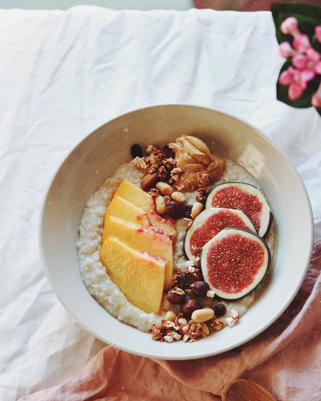 Vegan Fig Maple and Nuts Porridge
