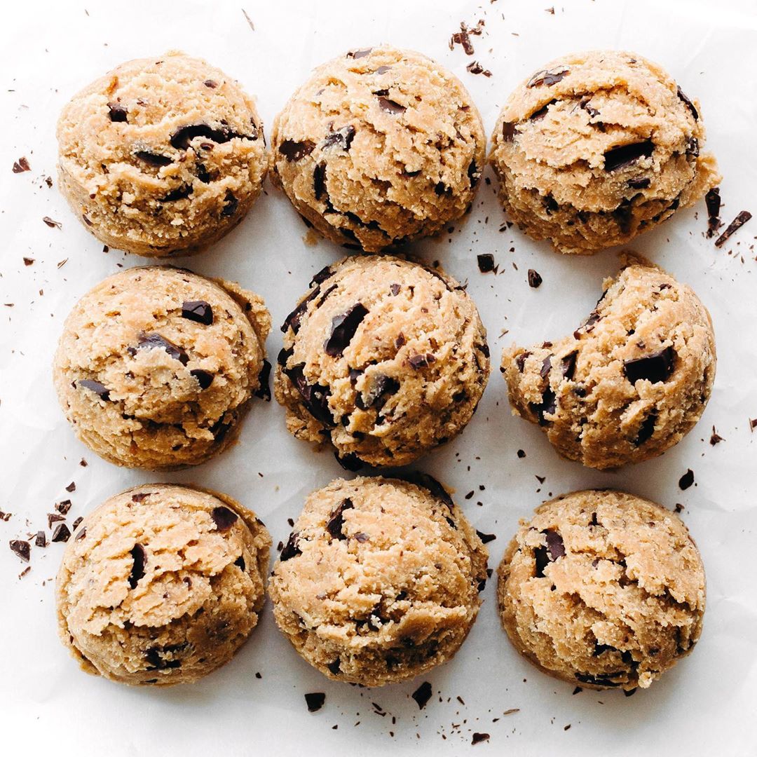 Almond Flour Cookie Dough with Chocolate Gems