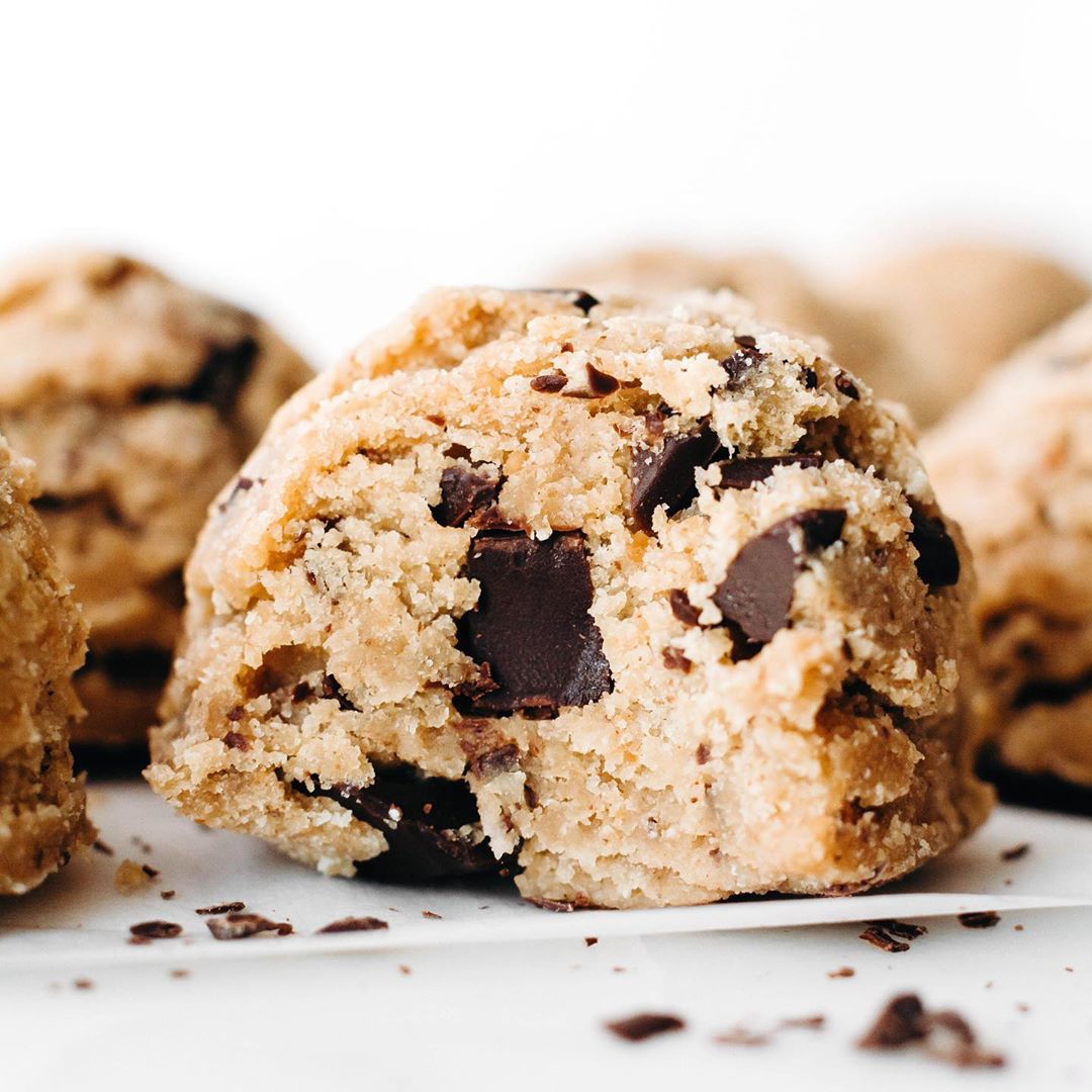Almond Flour Cookie Dough with Chocolate Gems