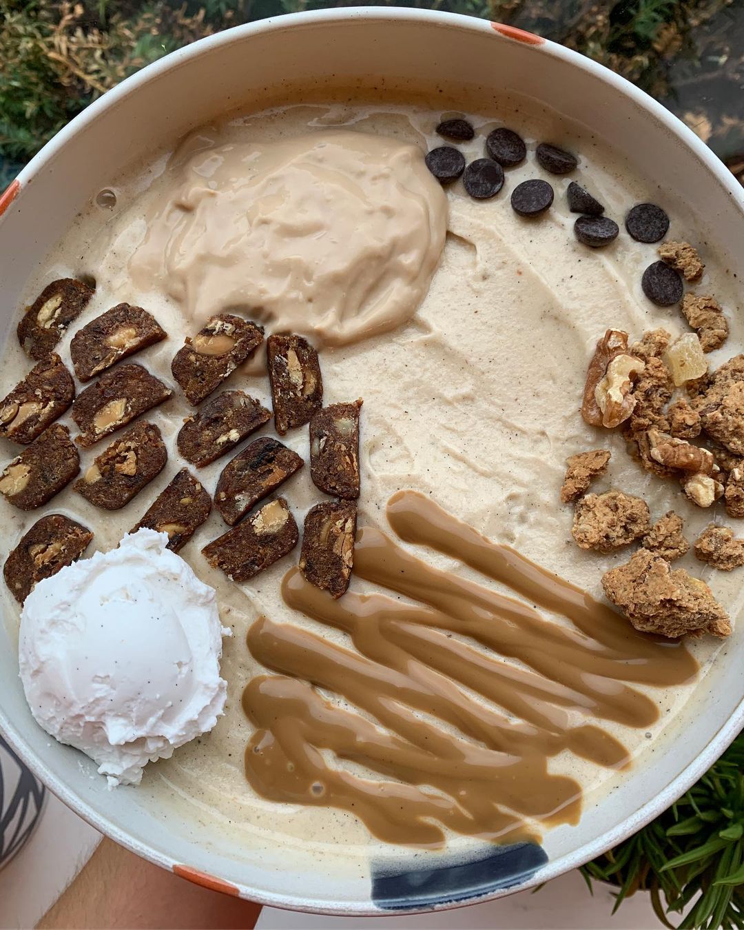 Vegan Banoffee Nice Cream with Homemade Caramel