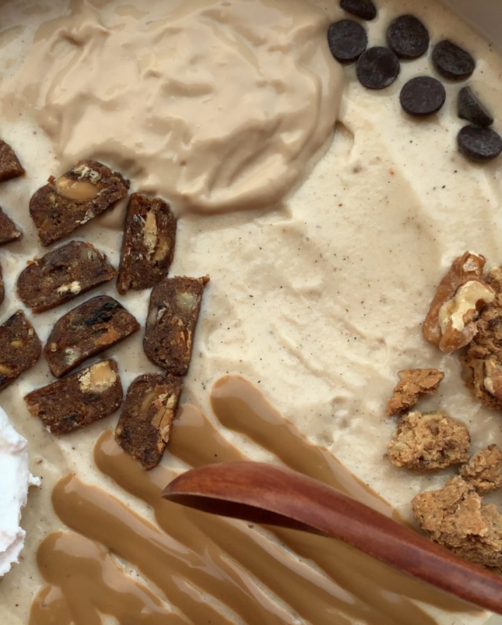 Vegan Banoffee Nice Cream with Homemade Caramel