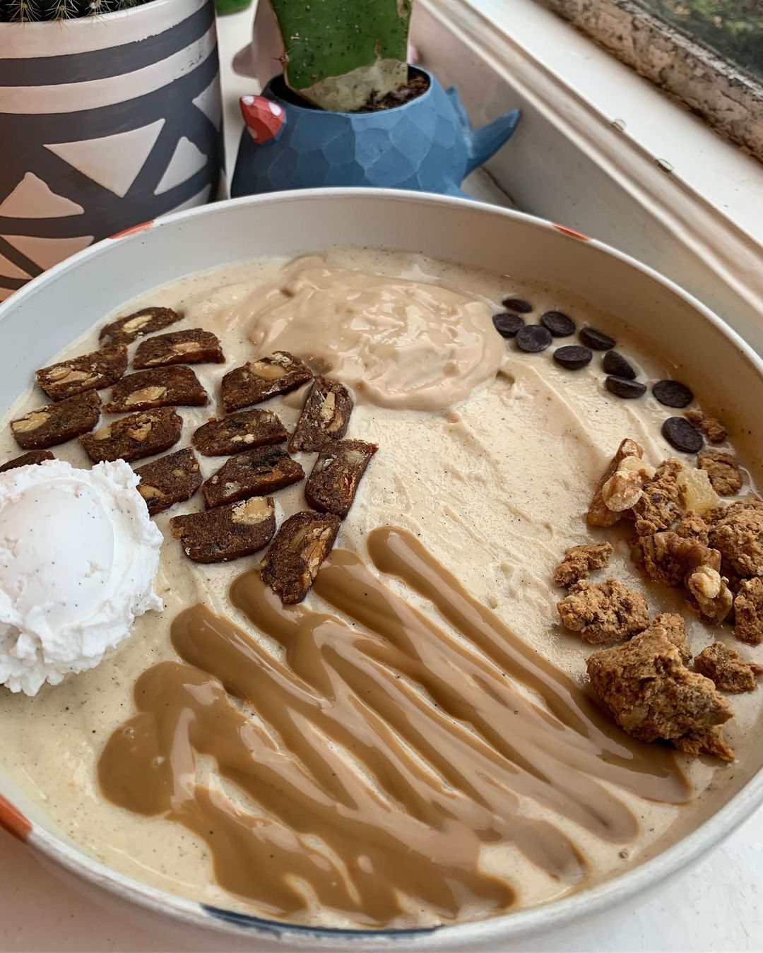 Vegan Banoffee Nice Cream with Homemade Caramel