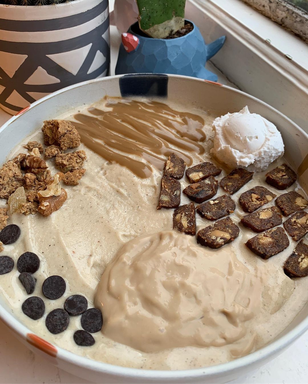 Vegan Banoffee Nice Cream with Homemade Caramel