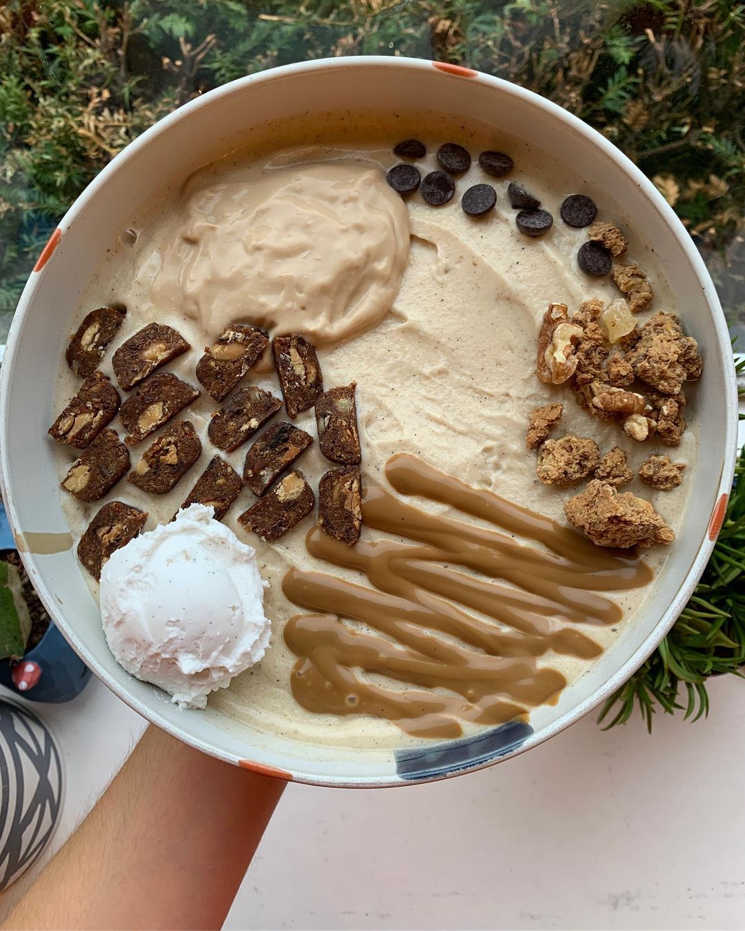Vegan Banoffee Nice Cream with Homemade Caramel