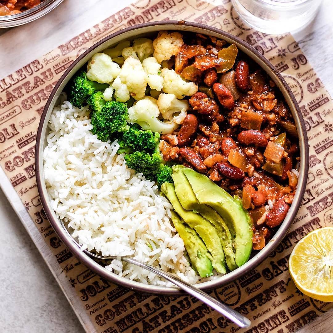 Hearty Meaty Vegan Chili with Spices and Beans