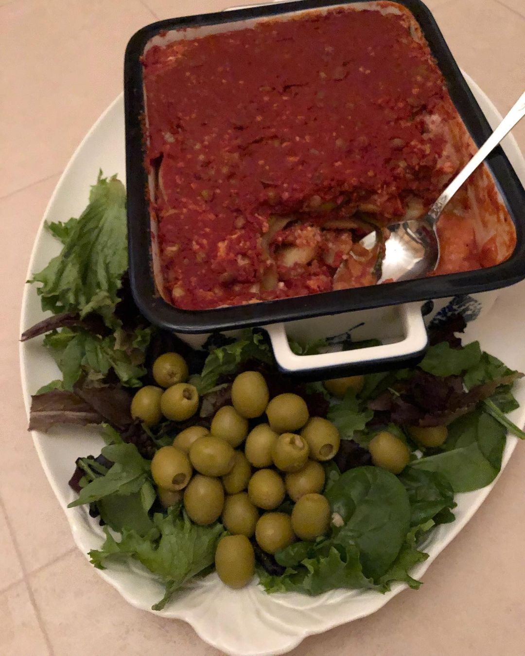 Moussaka with Cottage-Feta Cheese
