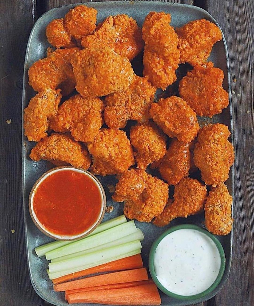 Baked Buffalo Cauliflower Bites