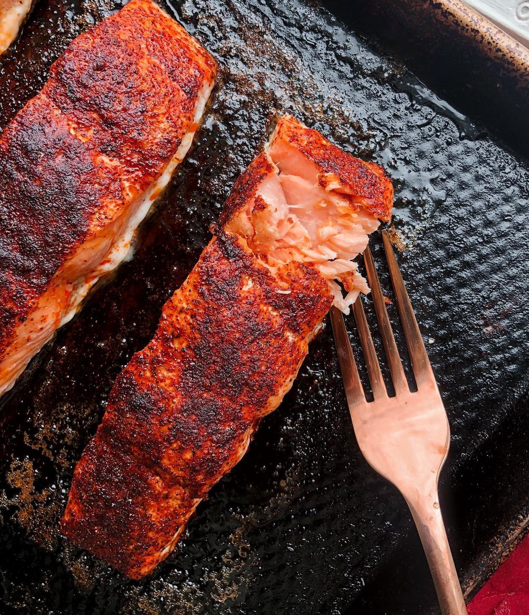 Baked Maple Salmon with Spices